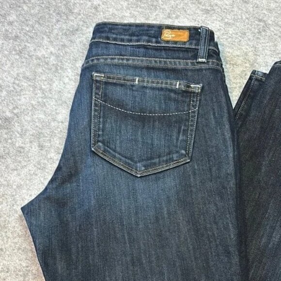PAIGE Premium Denim Blue Heights Super Peg Jeans – Size 31 Waist| Dark Wash 👖 - Picture 1 of 4